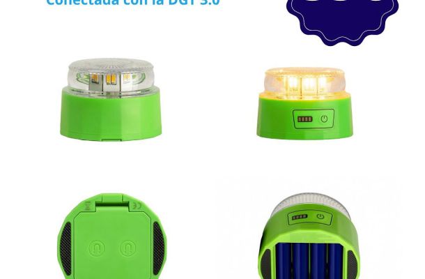 Baliza de emergencia localizable V16 homologada por la DGT